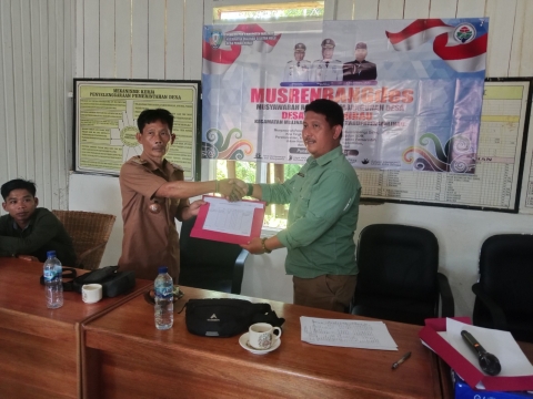 PENYERAHAN HASIL MUSRENBANG DESA 